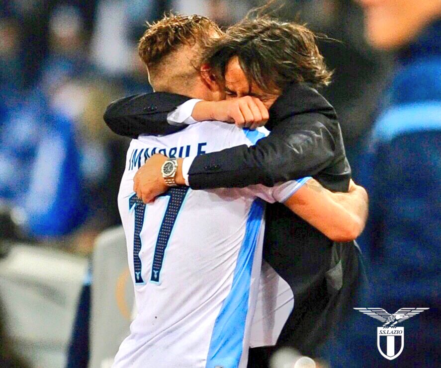 Immobile and Inzaghi Lazio vs Salzburg