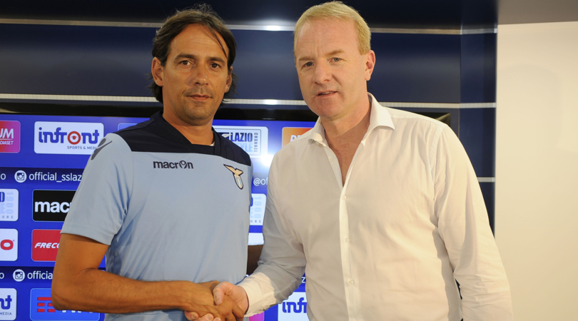 Simone Inzaghi and Igli Tare of S.S.Lazio, Source- Corriere dello Sport