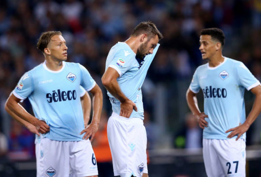 Lucas Leiva, De Vrij, Luiz Felipe after the 3-2 loss to Inter, Source- Getty Images