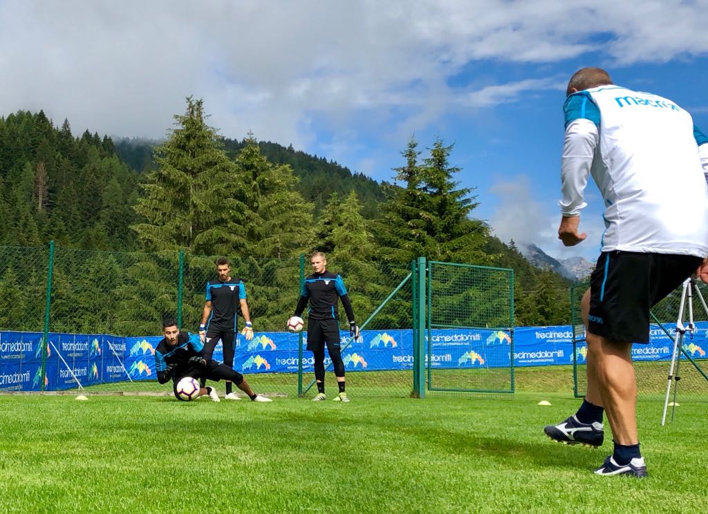 Lazio goalkeepers at Auronzo