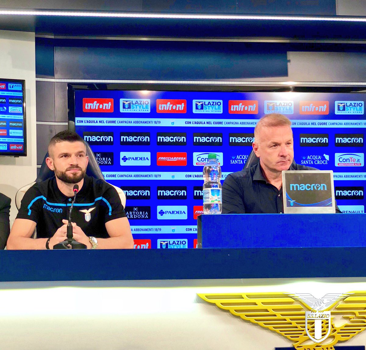 Berisha and Tare, Source- Official S.S.Lazio