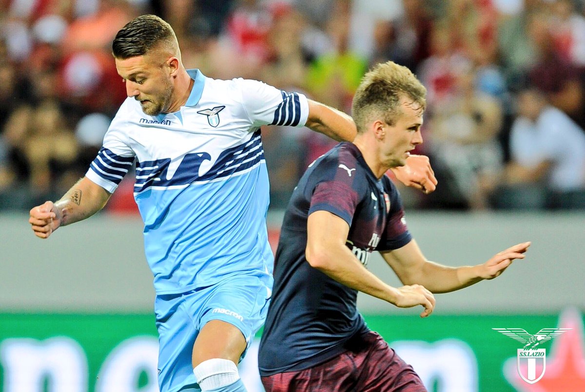 Milinkovic-Savic in a friendly match against Arsenal