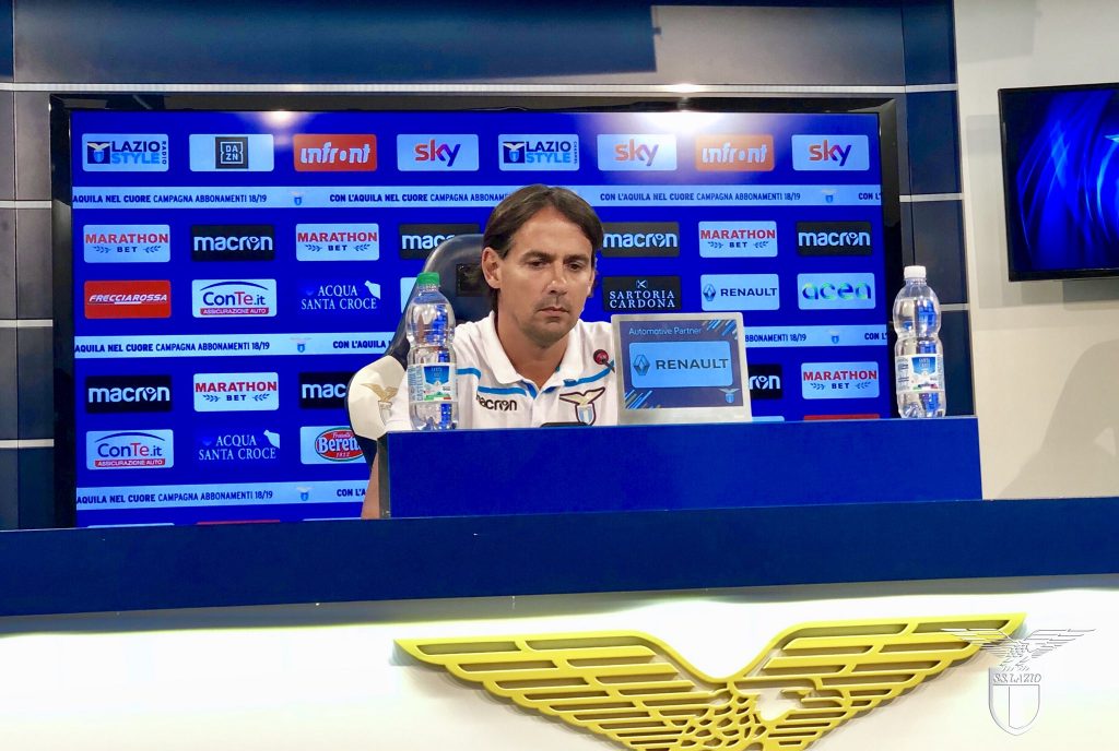 S.S. Lazio / Press Conference / Presser / Simone Inzaghi