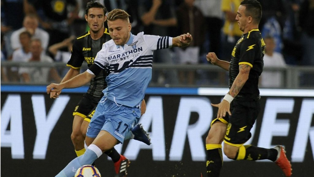 Ciro Immobile against Frosinone in Matchday 3, Source- Goal.com