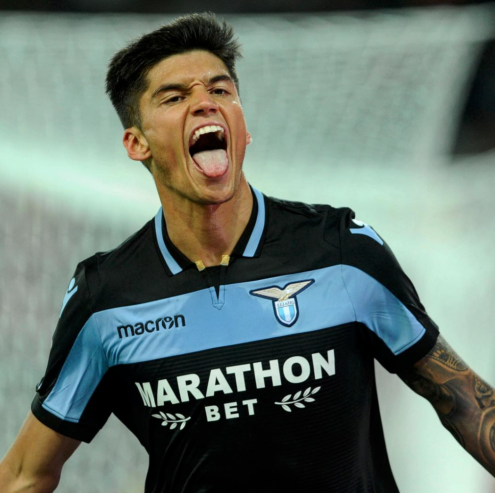 Joaquin Correa celebrates his first goal in the biancocelesti jersey, Source- Official S.S.Lazio