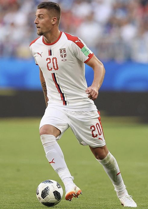 Sergej Milinkovic-Savic playing for Serbia, Source- Instagram