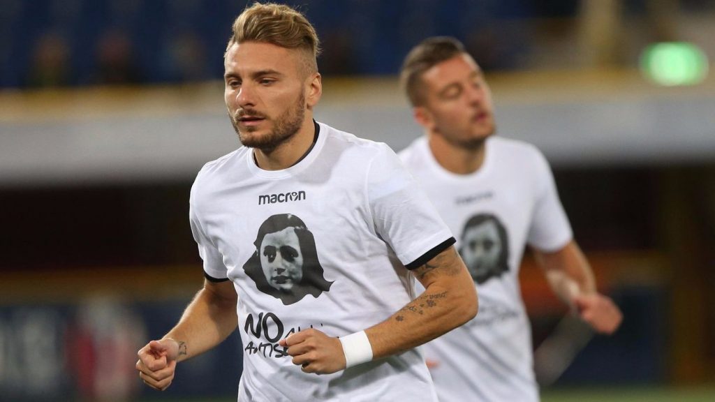 Immobile wearing the 'no to semitism' shirt, Source- Los Angeles Times