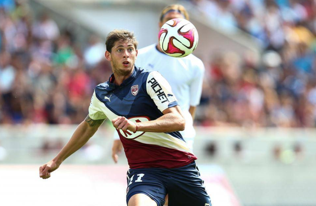 Emiliano Sala playing for Bordeaux, Source- madeinfoot.com