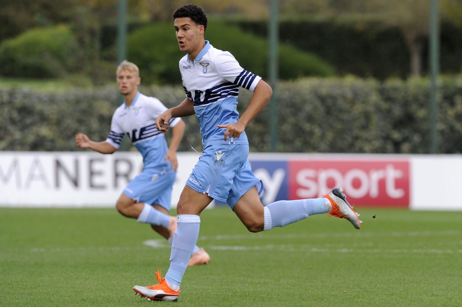 ROME, ITALY - NOVEMBER 03:  Luan Capanni of SS Lazio in action during the Serie A Primavera  match between SS Lazio U19 and Crotone U19 at  on November 3, 2018 in Rome, Italy.  (Photo by Marco Rosi/Getty Images)