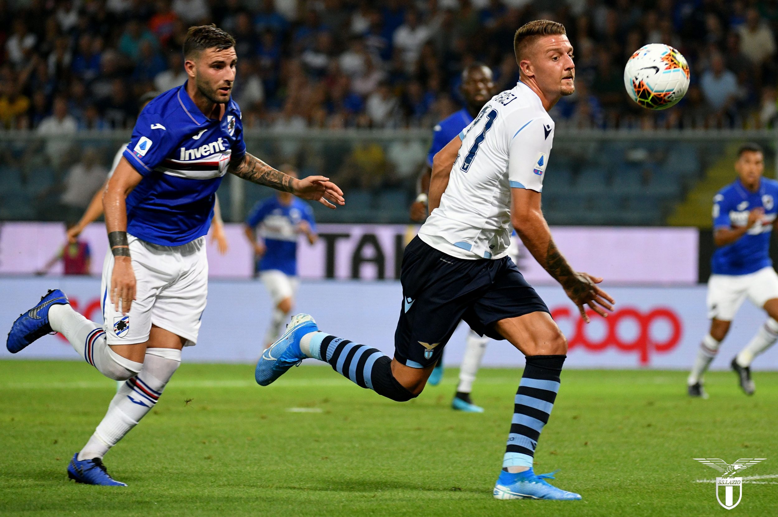 Sergej Milinkovic-Savic for Lazio in Sampdoria vs Lazio - Source - Official SS Lazio