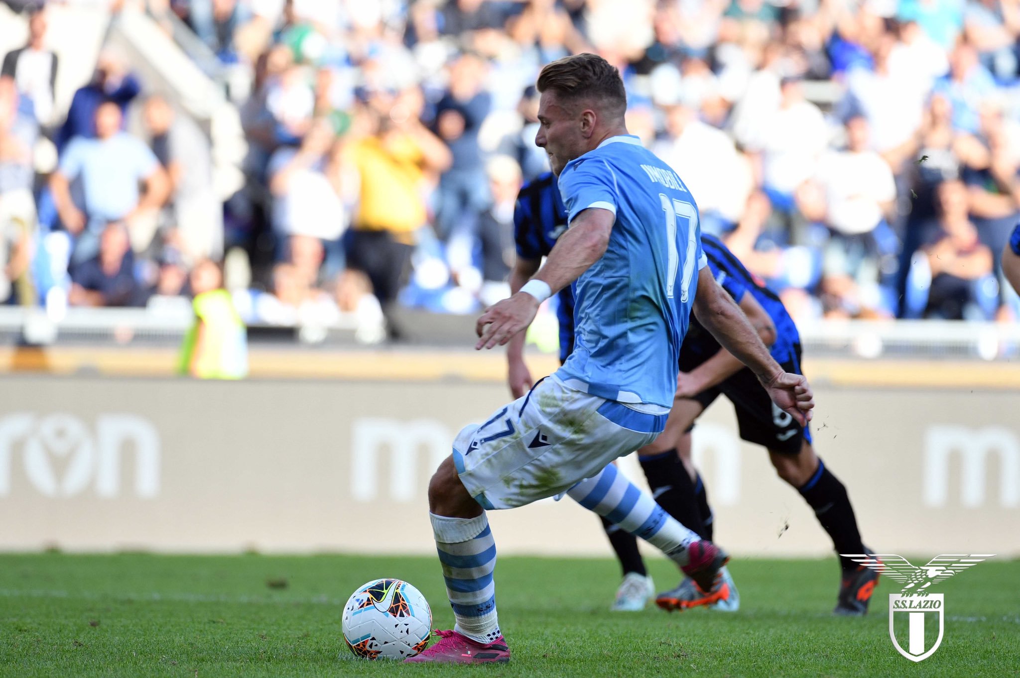 Ciro Immobile in Lazio vs Atalanta - Source - Official SS Lazio