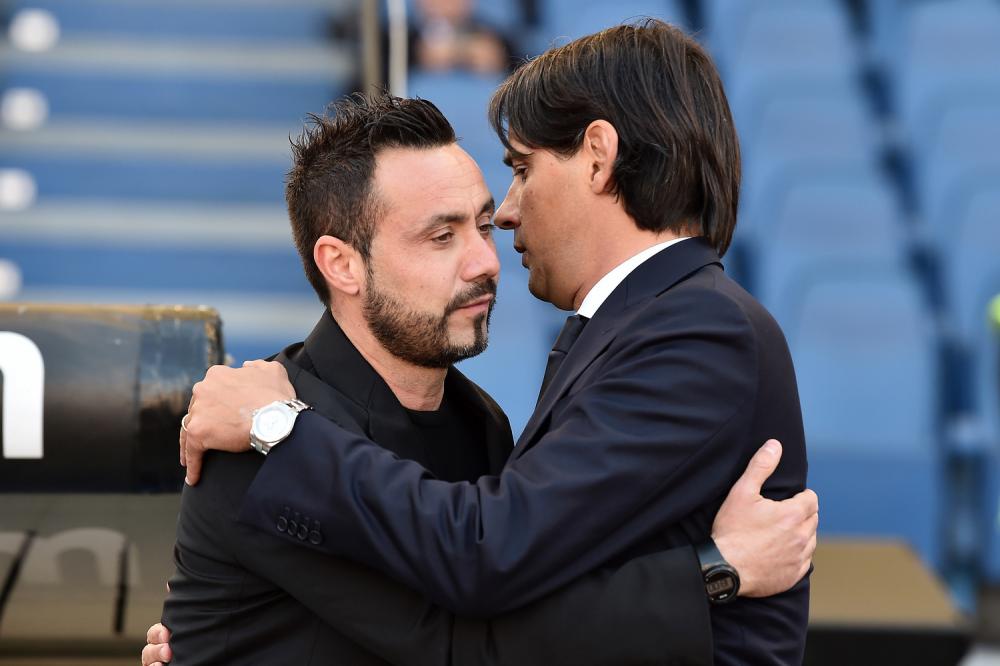 Simone Inzaghi and Roberto De Zerbi, Source- TuttoMercatoWeb