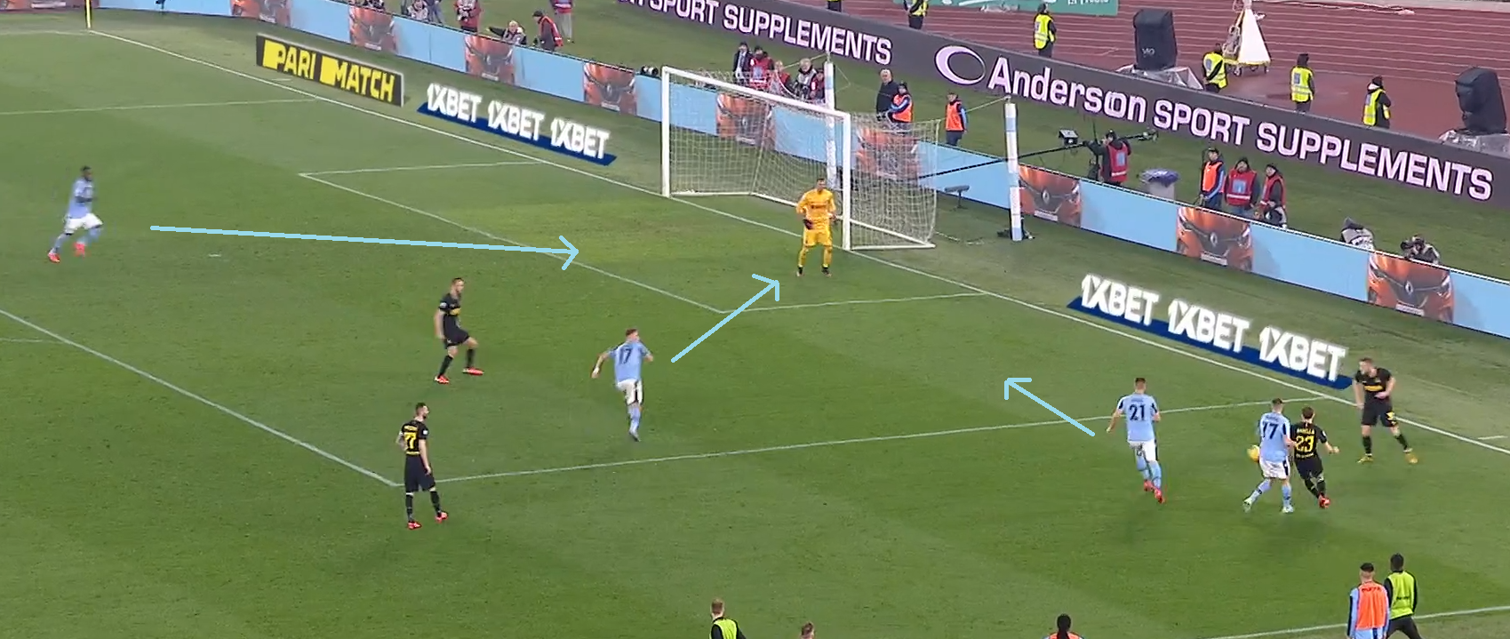 Inter's Daniele Padelli Under Pressure, Source - Premier Sports