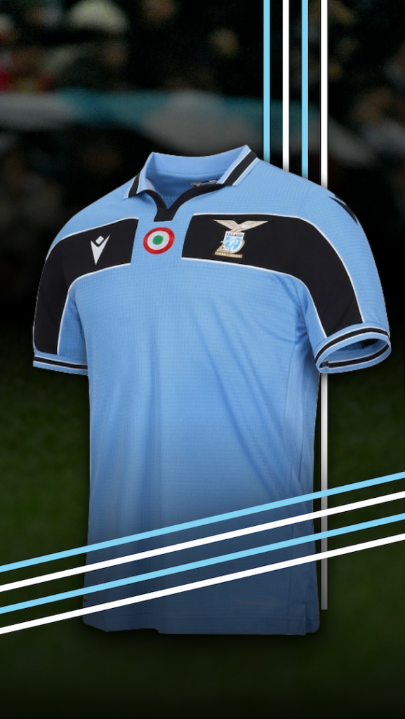 S.S. Lazio 120th Anniversary Kit, Source- matchwornshirt.com