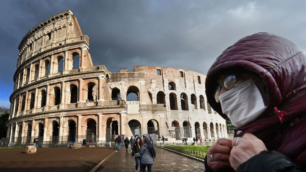 Coronavirus x Rome, Source- Sky News