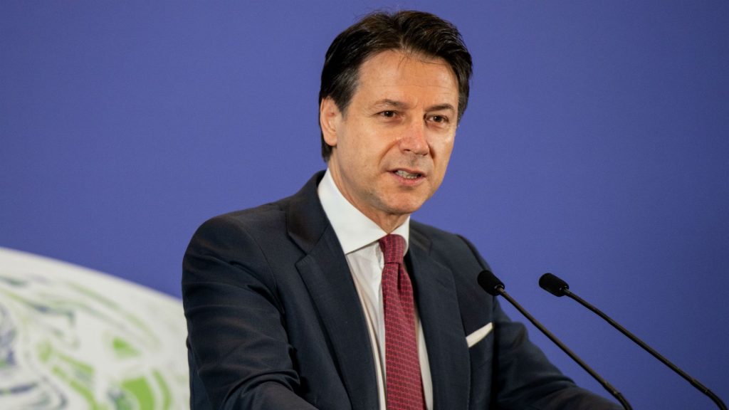 Italian Prime Minister Giuseppe Conte, Source- Yahoo News