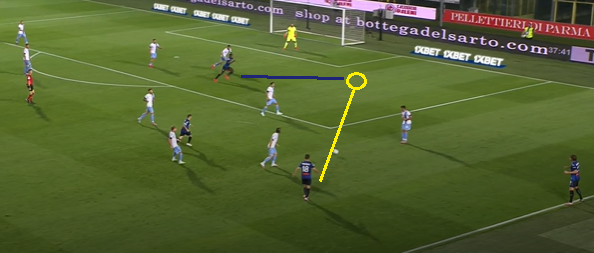 Atalanta goal 1.1