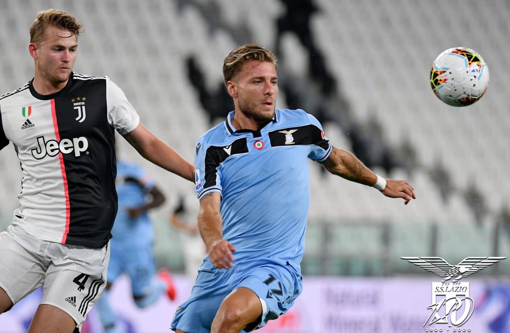 Ciro Immobile and Matthijs de Ligt During Juventus vs Lazio, Source- Official S.S. Lazio