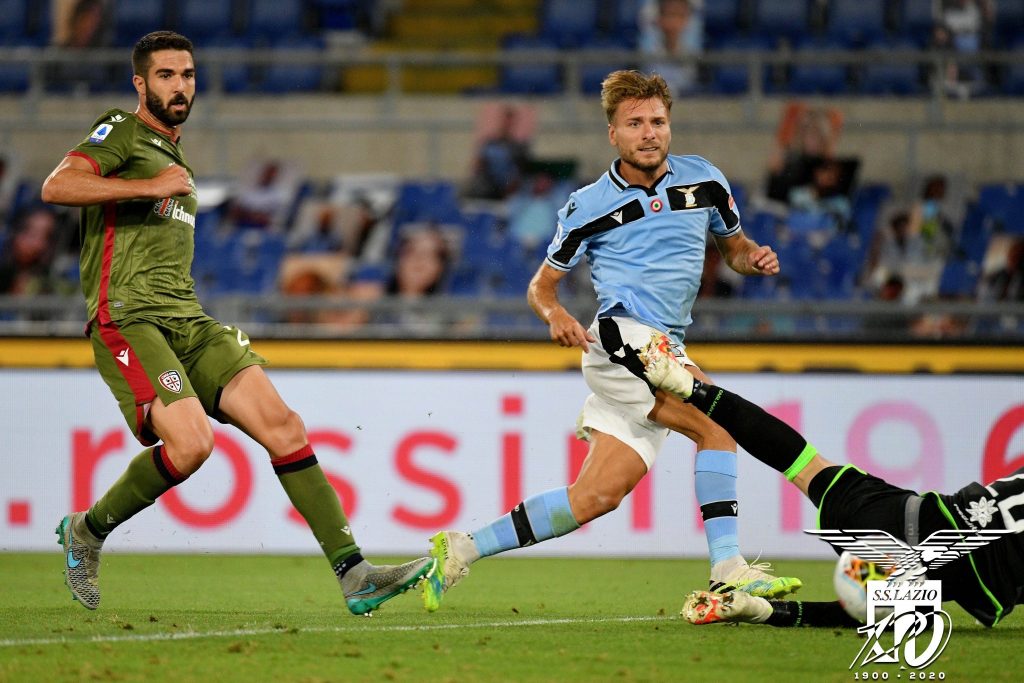 Ciro Immobile During Lazio vs Cagliari, Source- Official S.S. Lazio