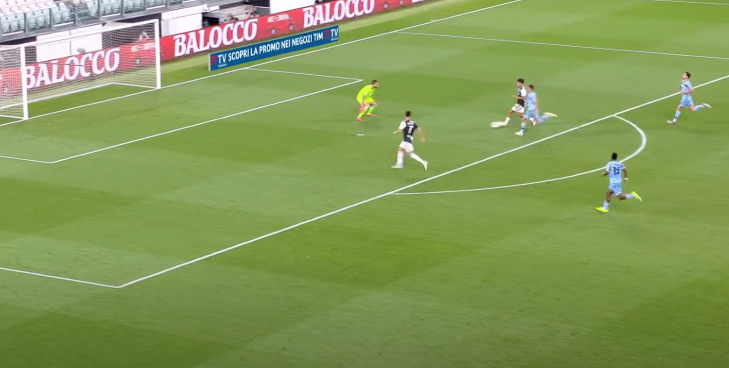 2019/20 Serie A, Matchday 34, Juventus vs Lazio: Paulo Dybala Passes to Cristiano Ronaldo