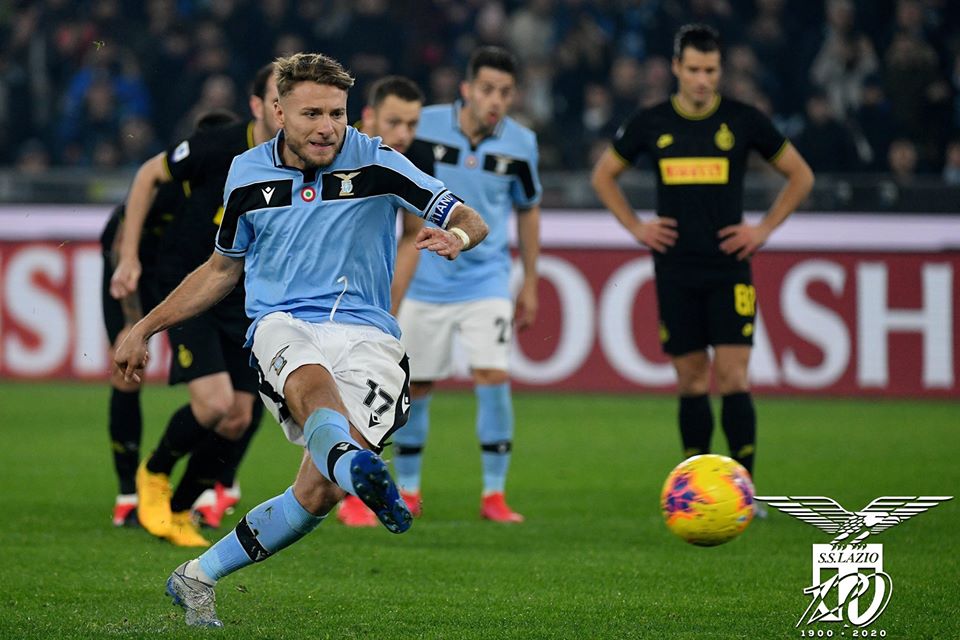 2019/20 Serie A - Matchday 24 - Lazio Vs Inter Milan - Ciro Immobile Penalty, Source - Official S.S. Lazio