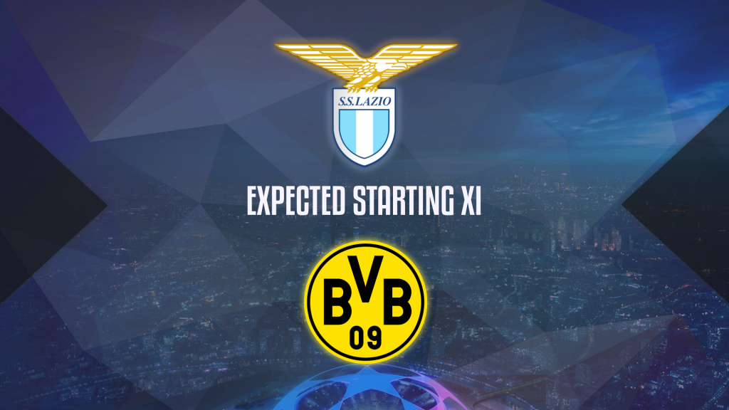 2020/21 UEFA Champions League, Lazio vs Borussia Dortmund: Expected Starting Lineups