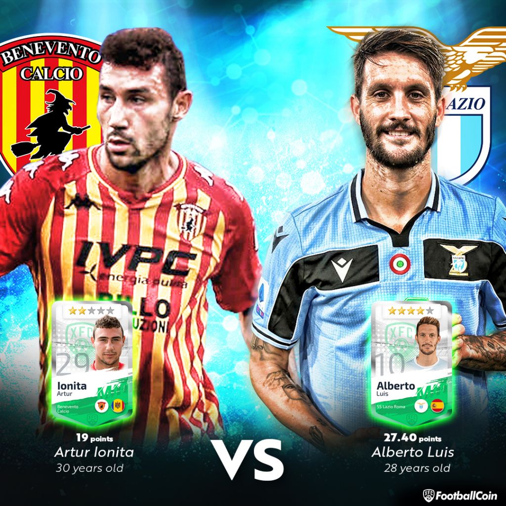 Artur Ioniță / Luis Alberto / Benevento vs Lazio / FootballCoin.io