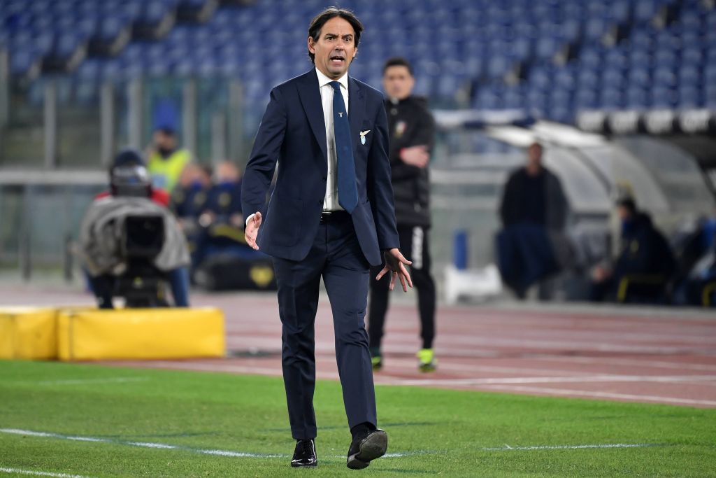 Simone Inzaghi coach of SS Lazio reacts during the Serie A football match between SS Lazio and Hellas Verona at Olimpico Stadium in Roma Italy, December 12th, 2020. Photo Antonietta Baldassarre / Insidefoto antoniettaxbaldassarre