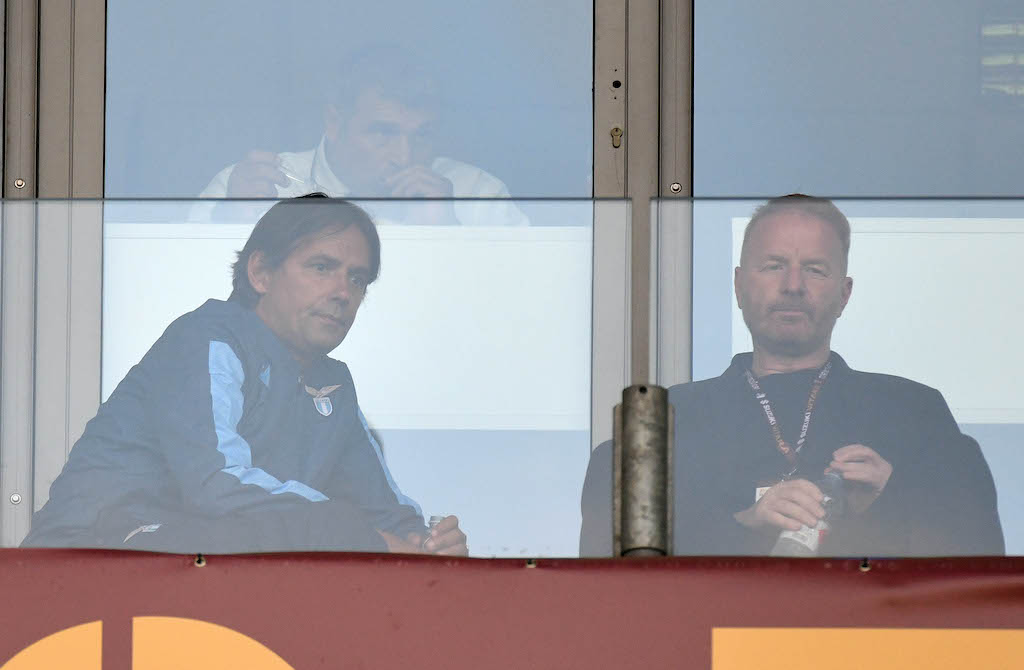 Simone Inzaggi e Igli Tare Campionato Serie A Tim 2019-2020 incontro Torino v Lazio allo stadio Atleti liberati di Bergamo. Torino, 29-06-2020 © Marco Rosi / Fotonotizia