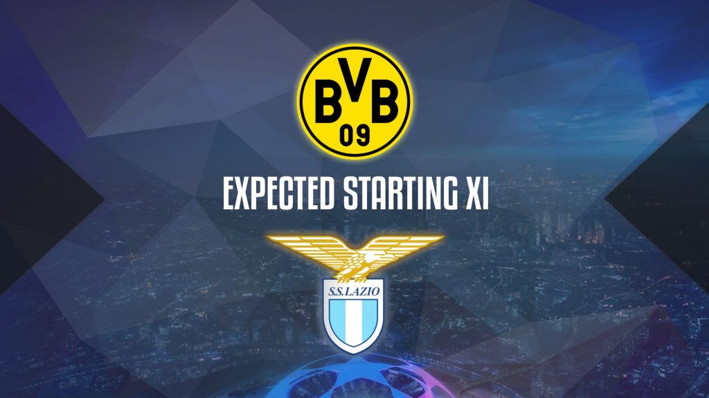 2020/21 UEFA Champions League, Borussia Dortmund vs Lazio: Expected Starting Lineups