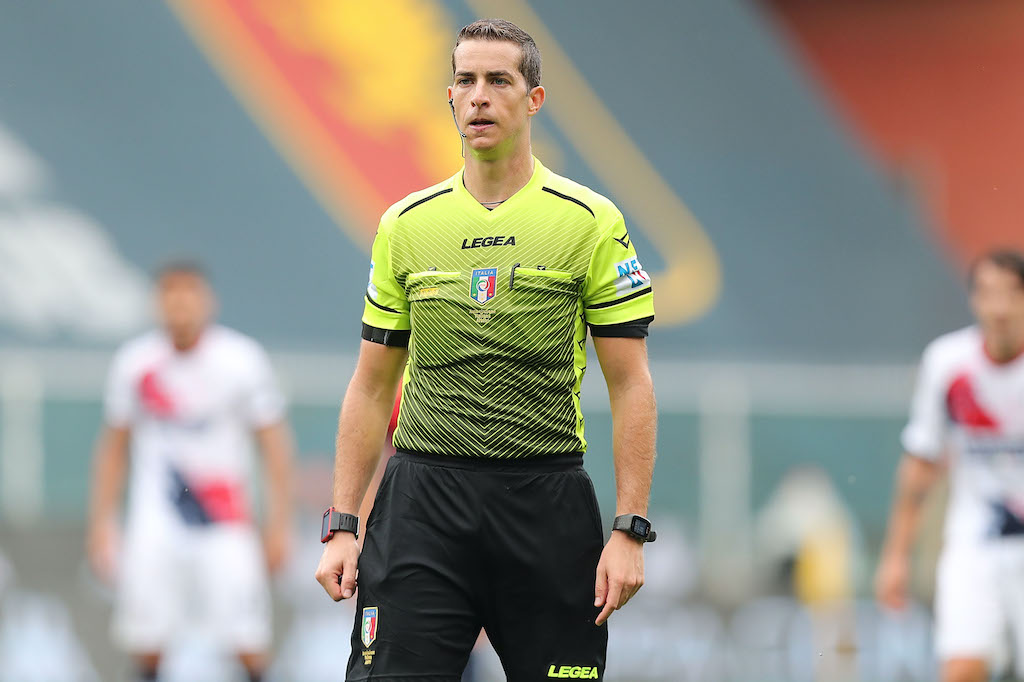 The referee Giovanni Ayroldi during SPAL vs AC Pisa, Italian