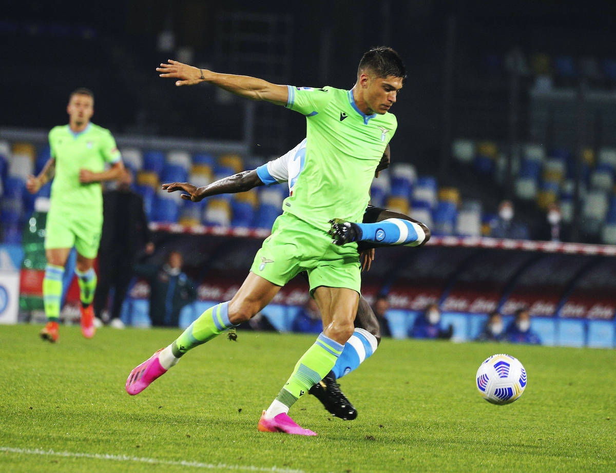 Lorenzo Insigne of SSC Napoli celebrates scoring their side's