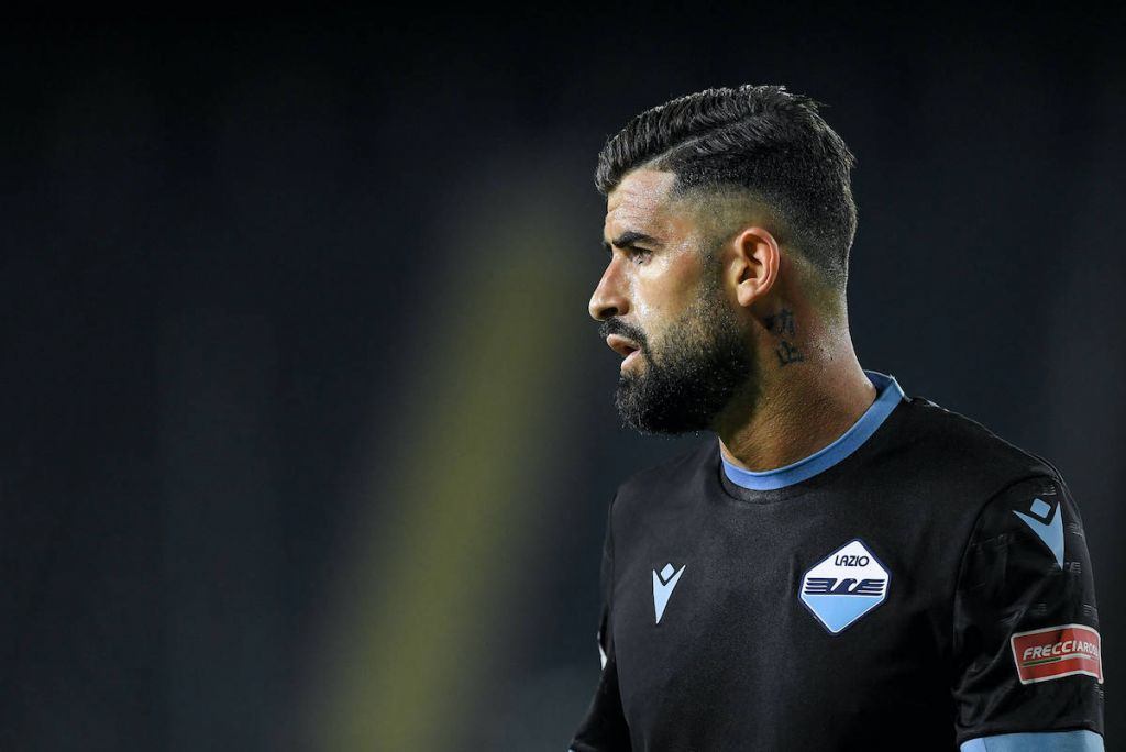 Elseid Hysaj of SS Lazio during the Serie A match between Empoli and Lazio at the Stadio Carlo Castellani, Empoli, Italy on August 21, 2021.