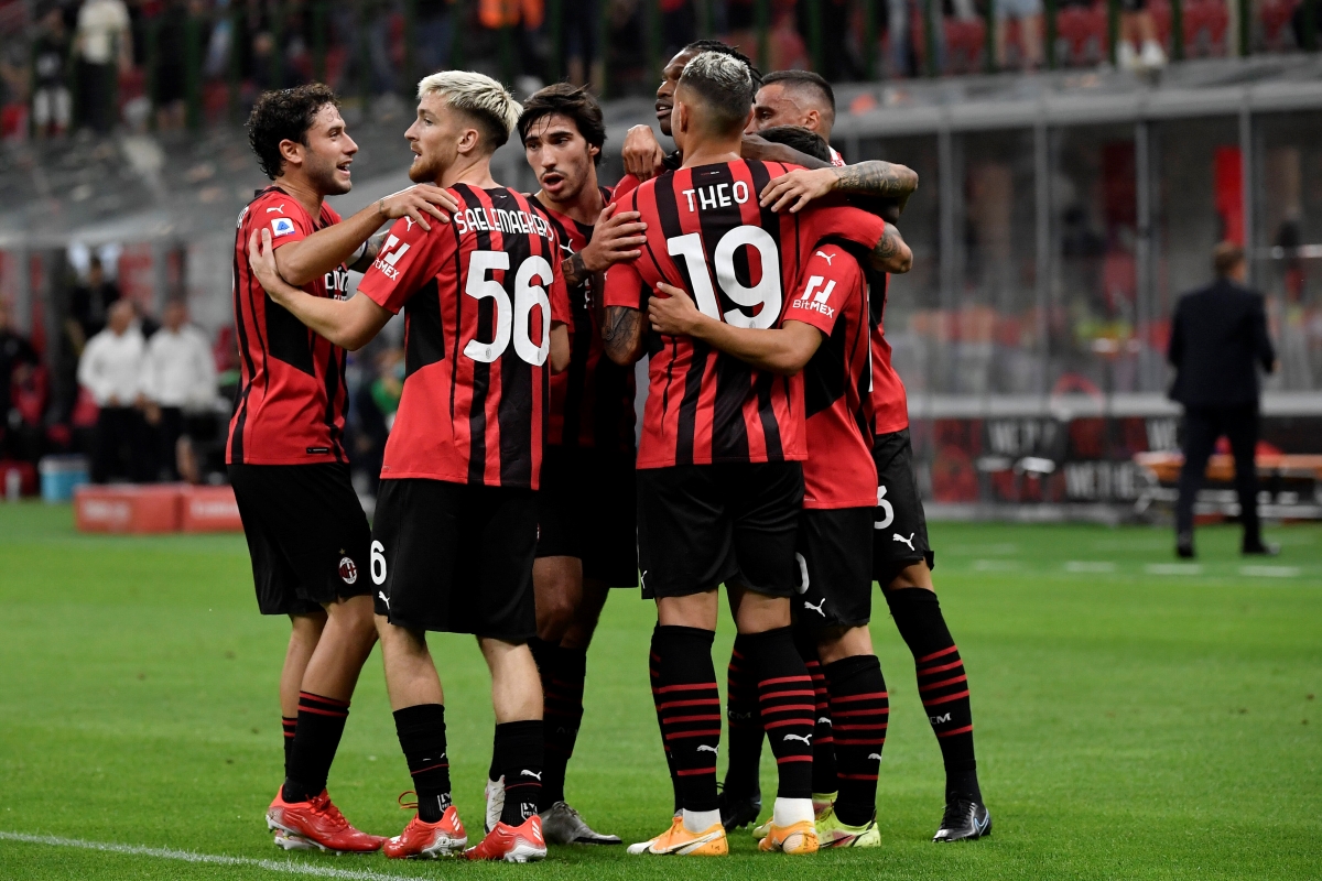 Genoa, Italy. 13 August 2021. Players of Genoa CFC pose for a team