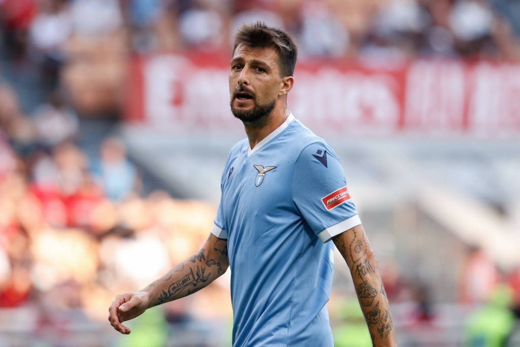 AC Milan v SS Lazio - Serie A Francesco Acerbi S.S. Lazio during the Italian football Serie A match AC Milan vs SS Lazio on September 12, 2021 at the San Siro stadium in Milan, Italy Milan Italy livemedia-acmilanv210912_npTf0 PUBLICATIONxNOTxINxFRA Copyright: xFrancescoxScaccianocex