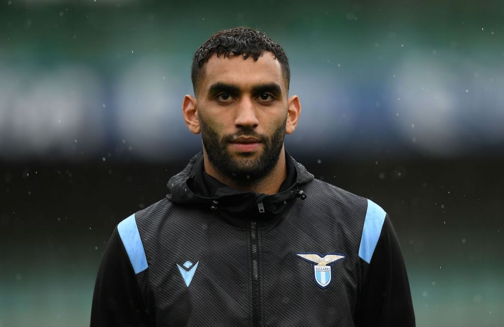 VERONA, ITALY - APRIL 11: Mohamed Fares of SS Lazio looks on during the Serie A match between Hellas Verona FC and SS Lazio at Stadio Marcantonio Bentegodi on April 11, 2021 in Verona, Italy. (Photo by Alessandro Sabattini/Getty Images)