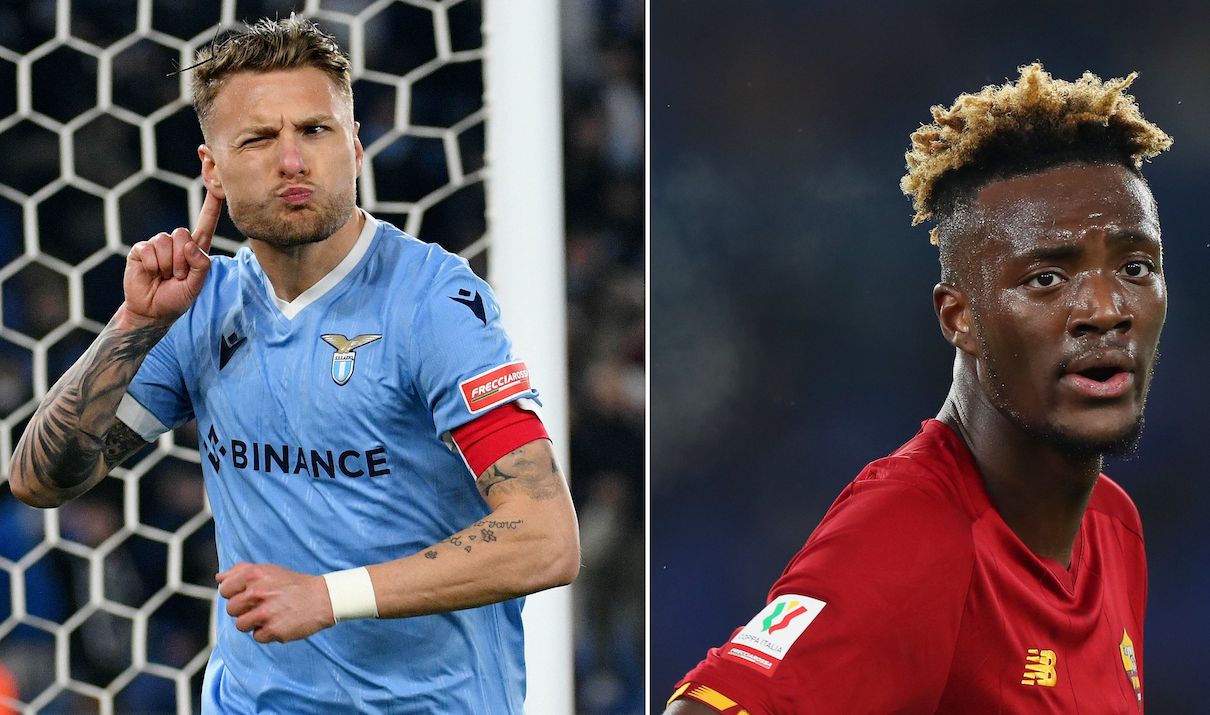 Duel Between Immobile Abraham in Derby Between Roma Lazio