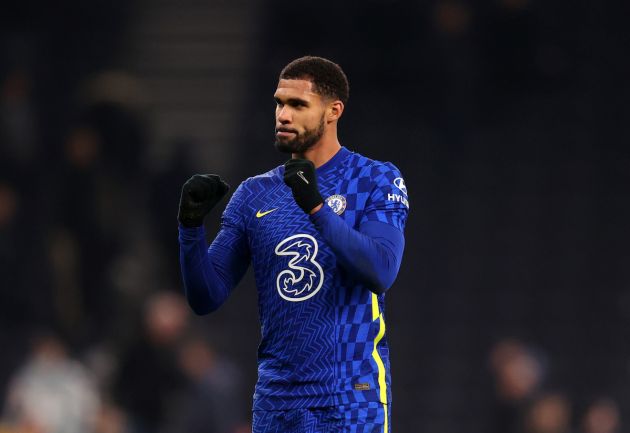 LONDON, ENGLAND - JANUARY 12: Ruben Loftus-Cheek of Chelsea celebrates after the Carabao Cup Semi Final Second Leg match between Tottenham Hotspur and Chelsea at Tottenham Hotspur Stadium on January 12, 2022 in London, England. (Photo by Catherine Ivill/Getty Images)