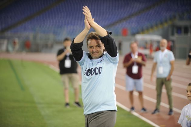 Giuseppe Signori Demonstration at the Stadio Olimpico 'From Father to Son' with the participation of old glories of Lazio and West Ham. Rome 4-06-2018 @Marco Rosi / Photo News
