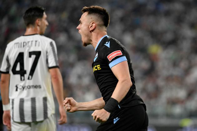 Patric exults after goal Serie A Championship match Juventus v SS Lazio at the Allianz Stadium in Turin. Turin, 16 May 2022 © Marco Rosi / Fotonotizia