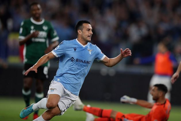 Pedro Ledesma during the Serie A match between SS Lazio and Hellas Verona FC at Stadio Olimpico on May 21, 2022 in Rome, Italy.