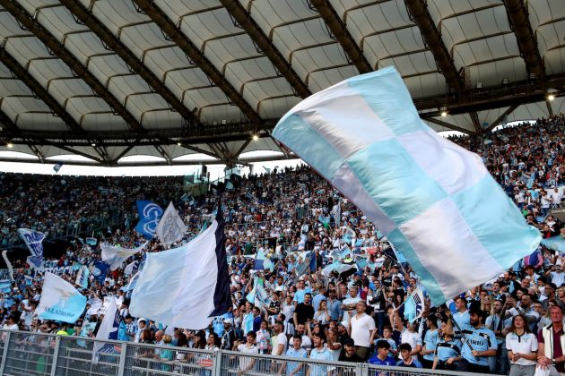 ROME, ITALY - MAY 21: some Lazio season ticket holders during the Serie A match between SS Lazio and Hellas Verona FC at Stadio Olimpico on May 21, 2022 in Rome, Italy. (Photo by Paolo Bruno/Getty Images)