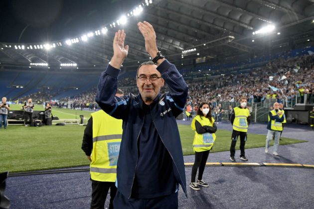 Maurizio Sarri at the end of the match Serie A Championship match Laziov Hellas Verona at the Stadio Olimpico in Rome. Rome, 21 May 2022 © Marco Rosi / Fotonotizia