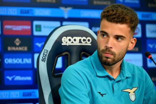 ROME, ITALY - AUGUST 04: SS Lazio new player Luis Maximiano during the press conference at the Formello sport centre on August 04, 2022 in Rome, Italy. (Photo by Marco Rosi - SS Lazio/Getty Images)
