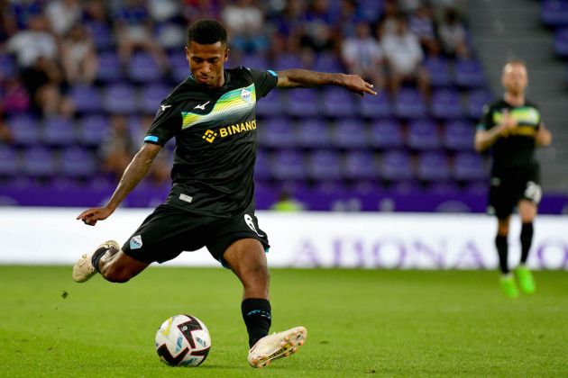 VALLADOLID, SPAIN - AUGUST 06: Marcos Antonio of SS Lazio in action during the friendly match Real Valladoid CF v SS Lazio at Estadio Municipal Jose Zorrilla on August 06, 2022 in Valladolid, Spain. (Photo by Marco Rosi - SS Lazio/Getty Images)