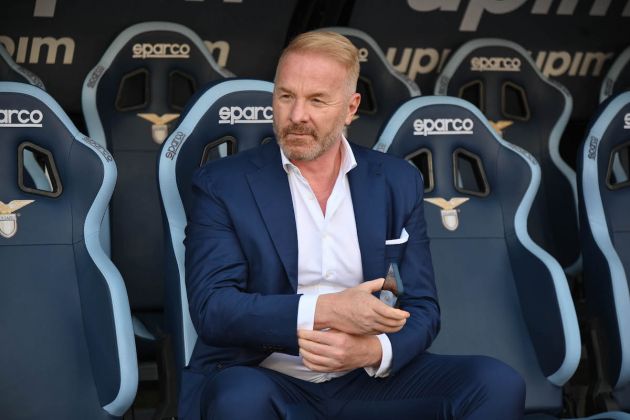 ROME, ITALY - AUGUST 14: SS Lazio manager Igli Tare during the Serie A match between SS Lazio and Bologna FC at Stadio Olimpico on August 14, 2022 in Rome,Italy . (Photo by Marco Rosi - SS Lazio/Getty Images)