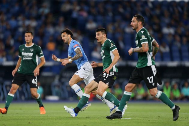 ROME, ITALY - MAY 21: Felipe Anderson of SS Lazio celebrates after scoring the team's second goal during the Serie A match between SS Lazio and Hellas Verona FC at Stadio Olimpico on May 21, 2022 in Rome, Italy. (Photo by Paolo Bruno/Getty Images)