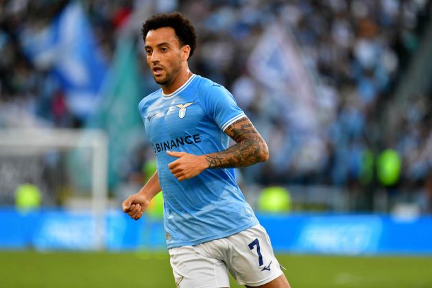 ROME, ITALY - SEPTEMBER 11: Felipe Anderson of SS Lazio during the Serie A match between SS Lazio and Hellas Verona at Stadio Olimpico on September 11, 2022 in Rome, Italy. (Photo by Marco Rosi - SS Lazio/Getty Images)