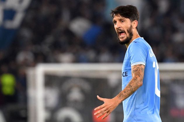 Lazio midfielder Luis Alberto reacts during the UEFA Europa League first round day 4 Group F football match between Lazio (ITA) and Sturm Graz (AUT) at The Stadio Olympico in Rome on October 13, 2022. (Photo by Tiziana FABI / AFP) (Photo by TIZIANA FABI/AFP via Getty Images)