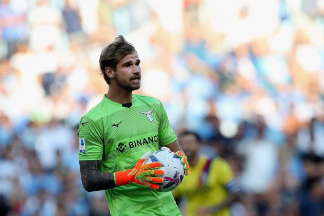 ROME, ITALY - AUGUST 14: SS Lazio goalkeeper Ivan Provedel in action during the Serie A match between SS Lazio and Bologna FC at Stadio Olimpico on August 14, 2022 in Rome, Italy. (Photo by Paolo Bruno/Getty Images)
